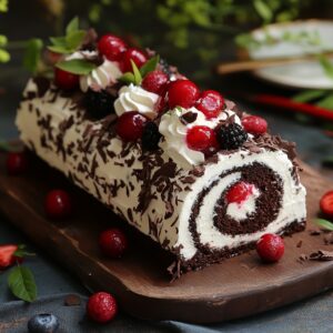 Gâteau Roulé Forêt-Noire