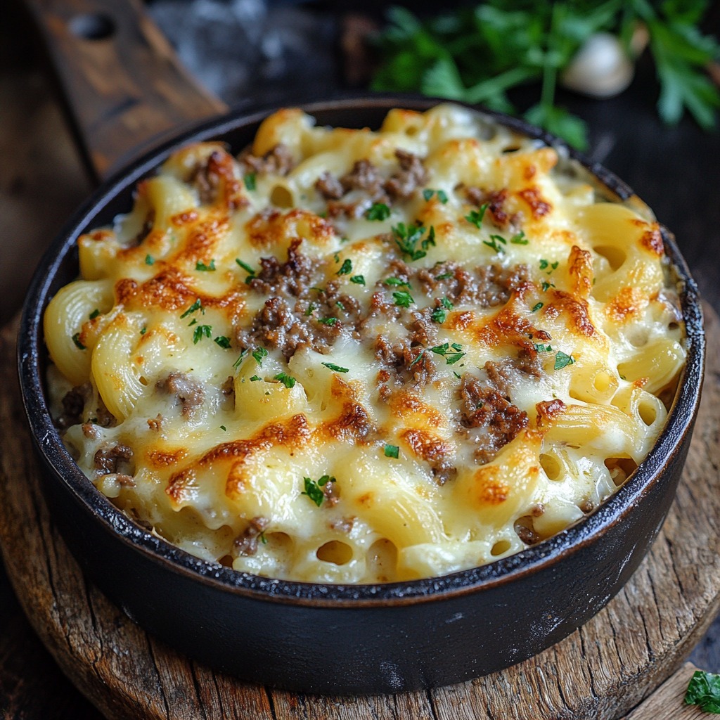 Gratin de Macaronis au Fromage