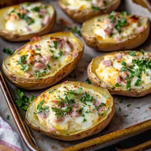 Pommes de Terre Farcies au Jambon