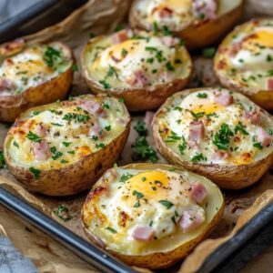 Pommes de Terre Farcies au Jambon